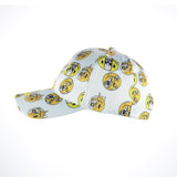 White Drippy Smile Baseball Hat Snapback