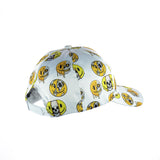 White Drippy Smile Baseball Hat Snapback