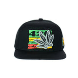 420 Leaf Embroidered Snapback Hat