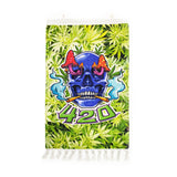 420 Skull Design Handloom Printed Wall Hanging Size 3ft x 2ft